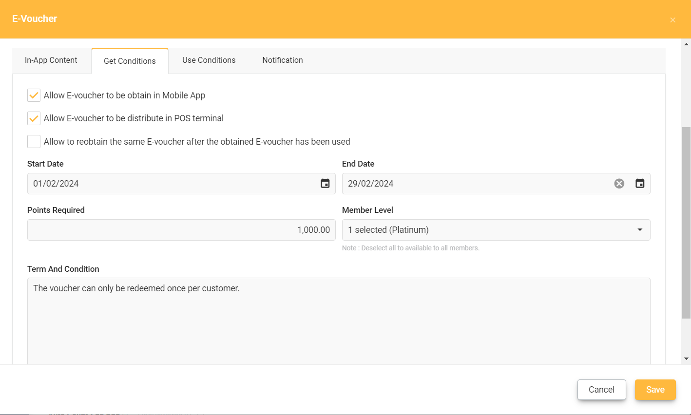 Voucher Based Rewards Management