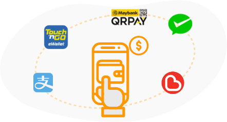 Support Various e-Wallets